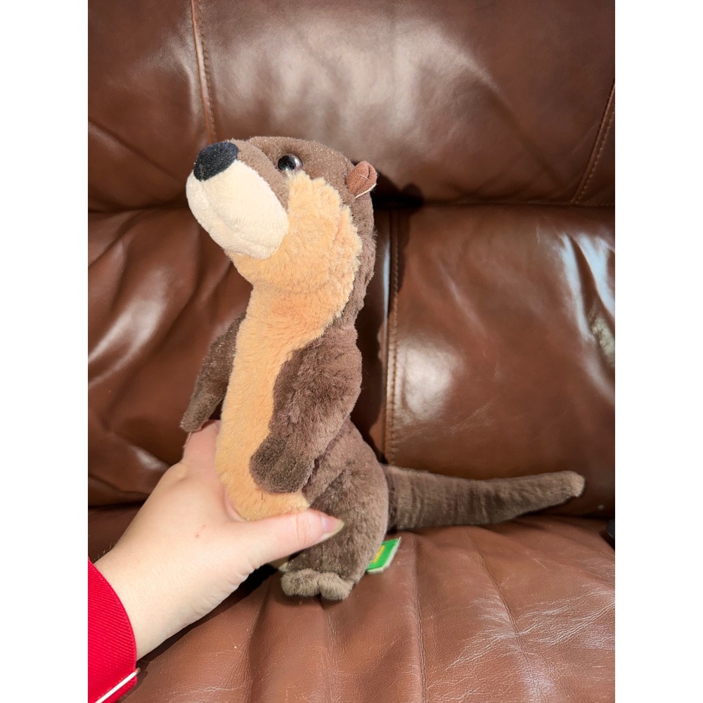 Wild Republic River Otter Standing Plush Stuffed Animal Brown 12 Inch Cuddlekins